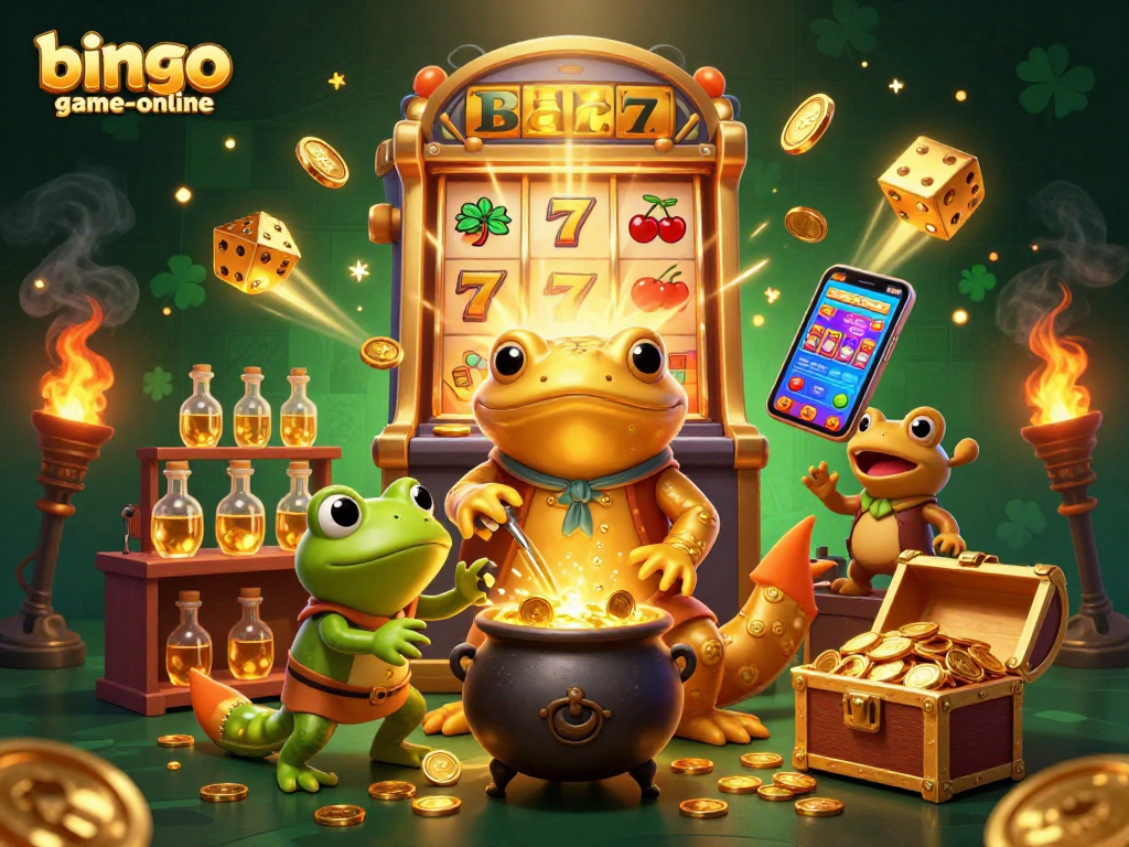 Experience jackpot thrills with bingo-game-online as a golden salamander alchemist transfigures coins.