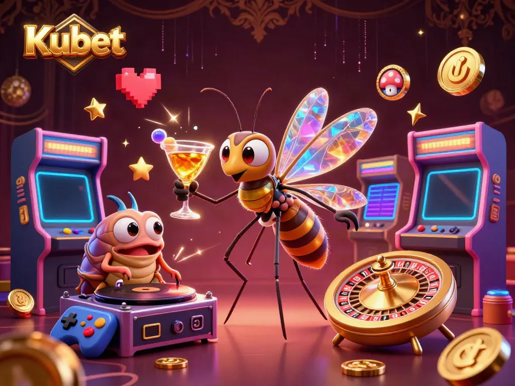 Experience thrilling gameplay at Kubet with unique casino characters and vibrant gaming elements.