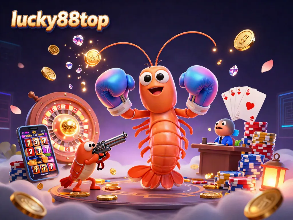 Experience the excitement of lucky88top with an ultra-detailed 3D casino scene featuring vibrant gameplay elements.