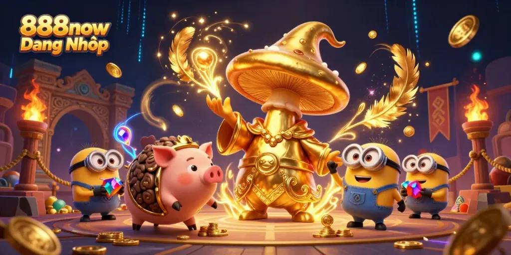 Immerse yourself in 888now Đăng Nhập as a vibrant world of treasures and gambling excitement unfolds with 3D wizards and dynamic game elements.