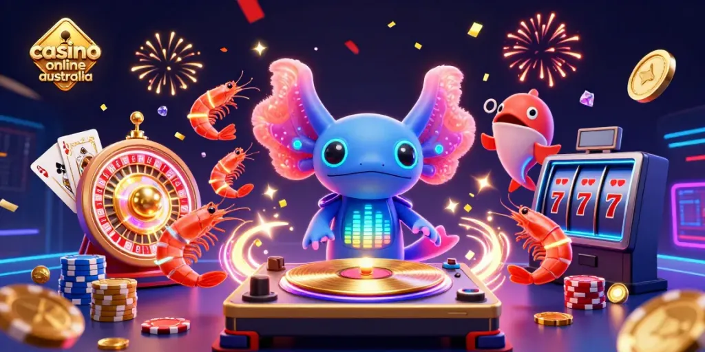Experience the excitement of casino online australia with vibrant characters and dynamic gaming elements.