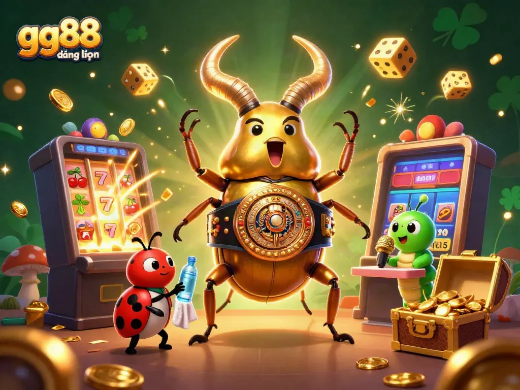 Experience thrilling gaming action at GG88 đăng nhập with vibrant characters and explosive casino elements.