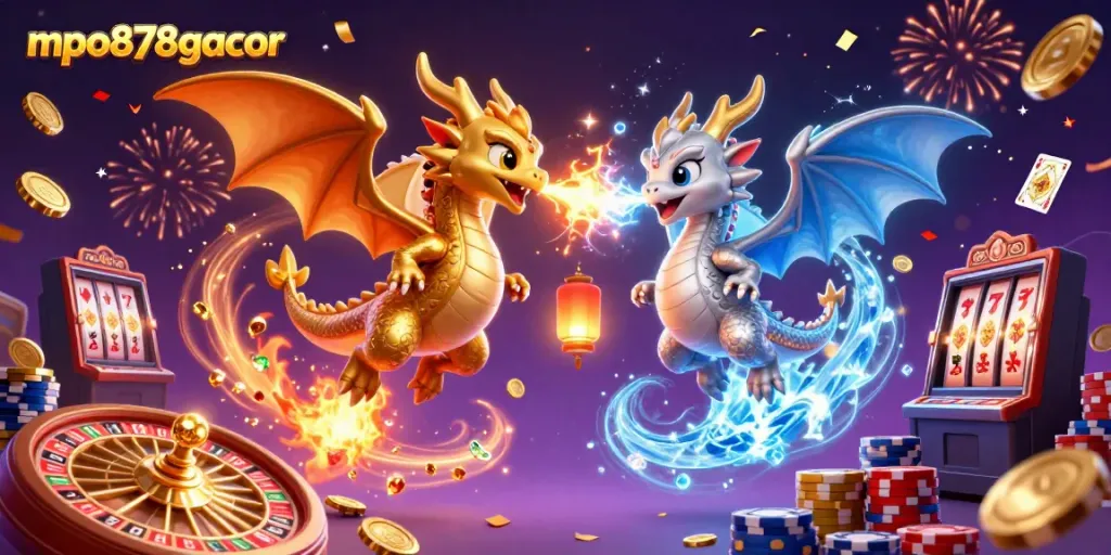 MPO878gacor menawarkan permainan slot menghibur dengan karakter naga 3D yang dinamis.