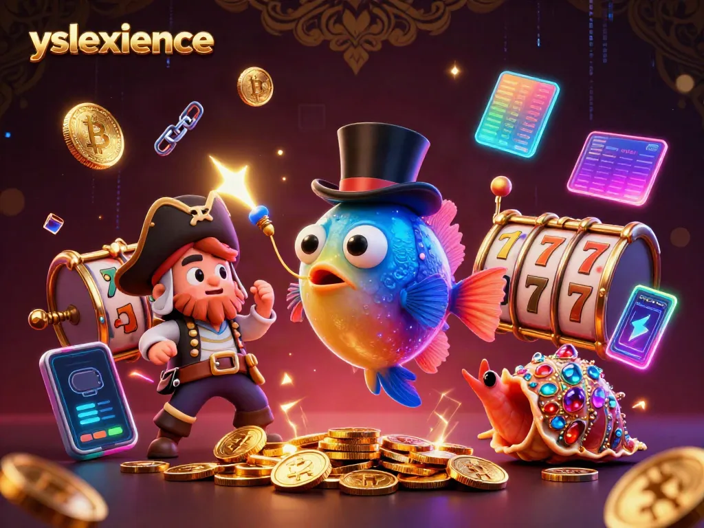 Experience yslexperience with a vibrant 3D illustration of a deep-sea anglerfish, shrimp, and snail in a slot gaming scene.