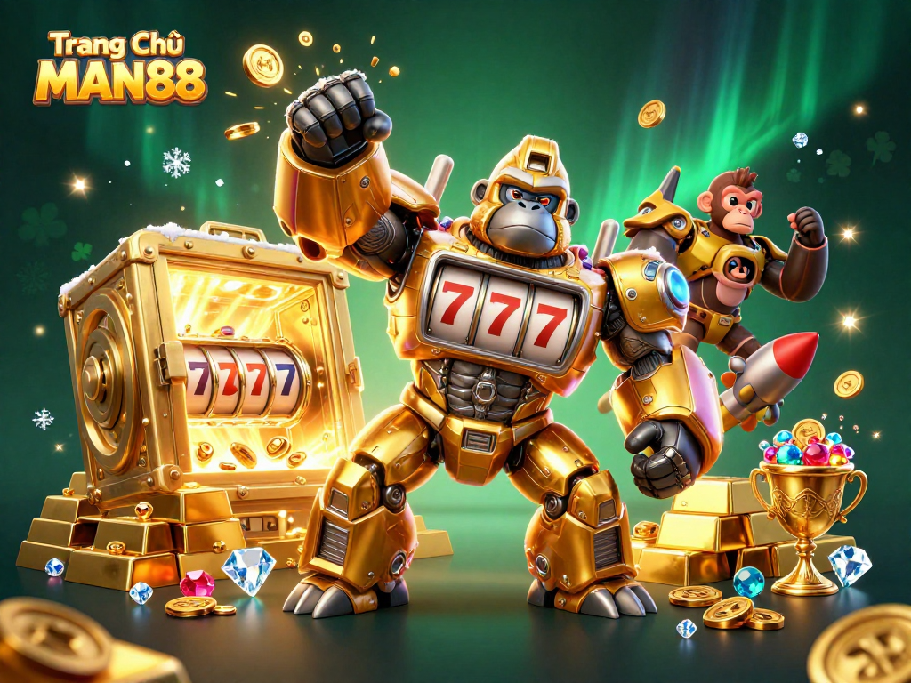 Engage with Trang Chủ MAN88's exciting gambling world filled with treasures, jackpots, and vibrant casino elements.