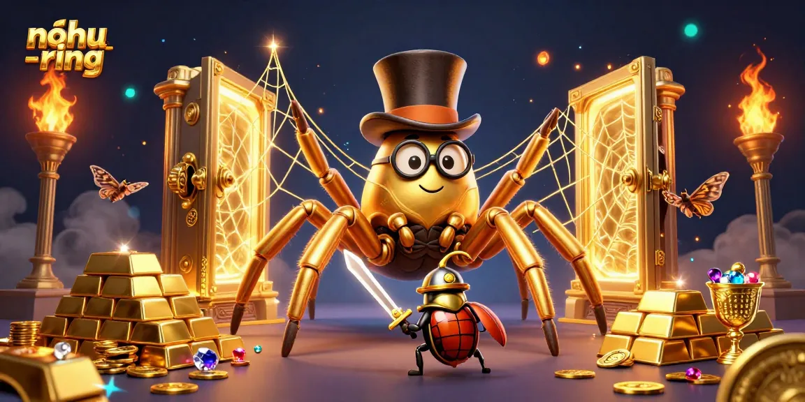 Join the action with nohu-ring as characters weave through a vibrant casino world, illustrated magnificently.