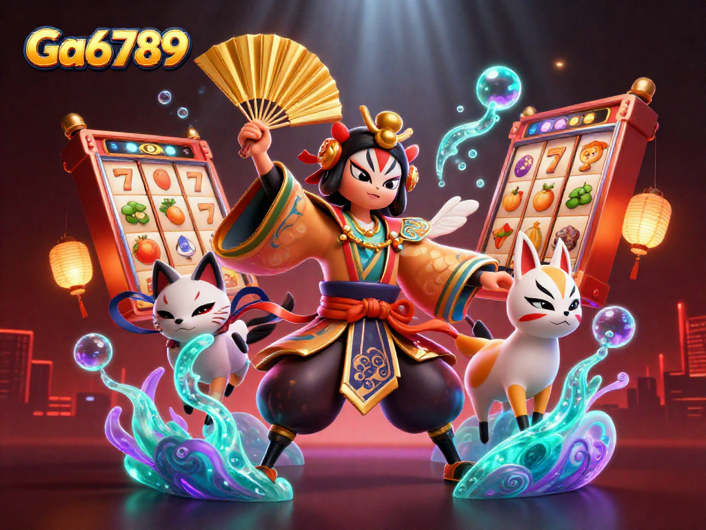 Engage in vibrant gameplay at Ga6789 with a thrilling atmosphere and dynamic slot reel action.