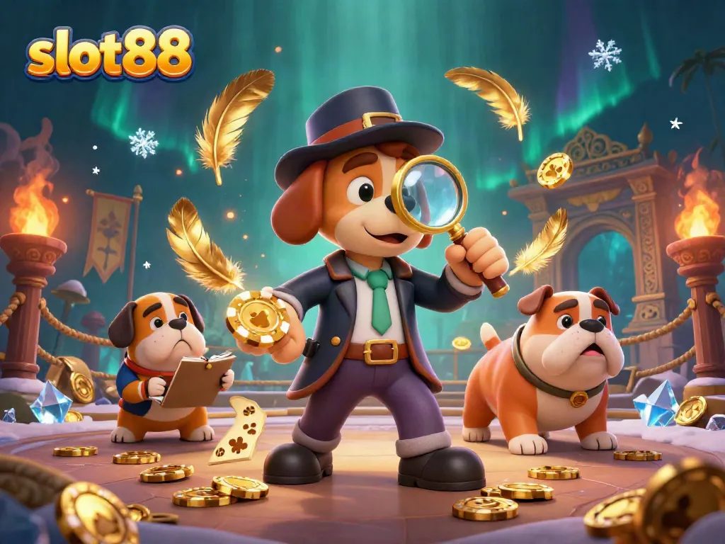 Mainkan slot88 dengan gaya, dikelilingi petunjuk dan harta karun dalam ilustrasi 3D yang memukau.
