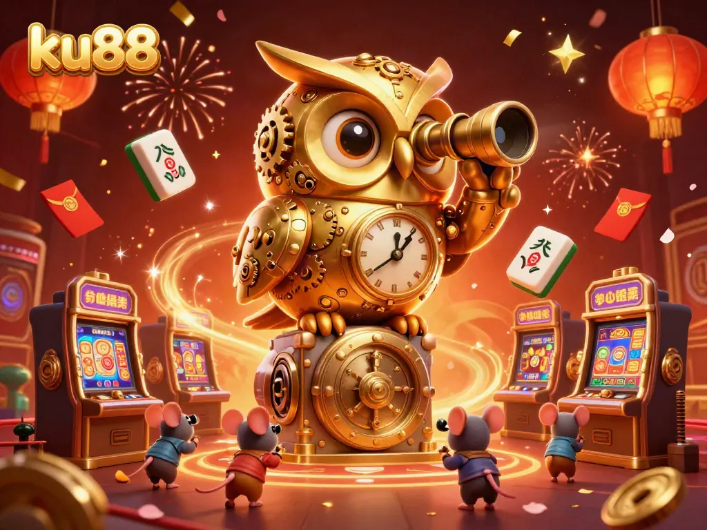Experience thrilling casino action at ku88 with animated 3D characters embracing vibrant gaming elements.