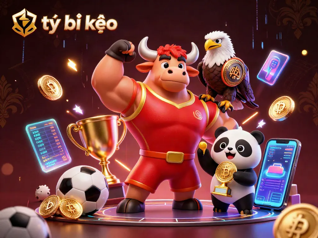 Win with tỷ lệ kèo in sports betting, featuring dynamic characters in a vibrant casino scene.
