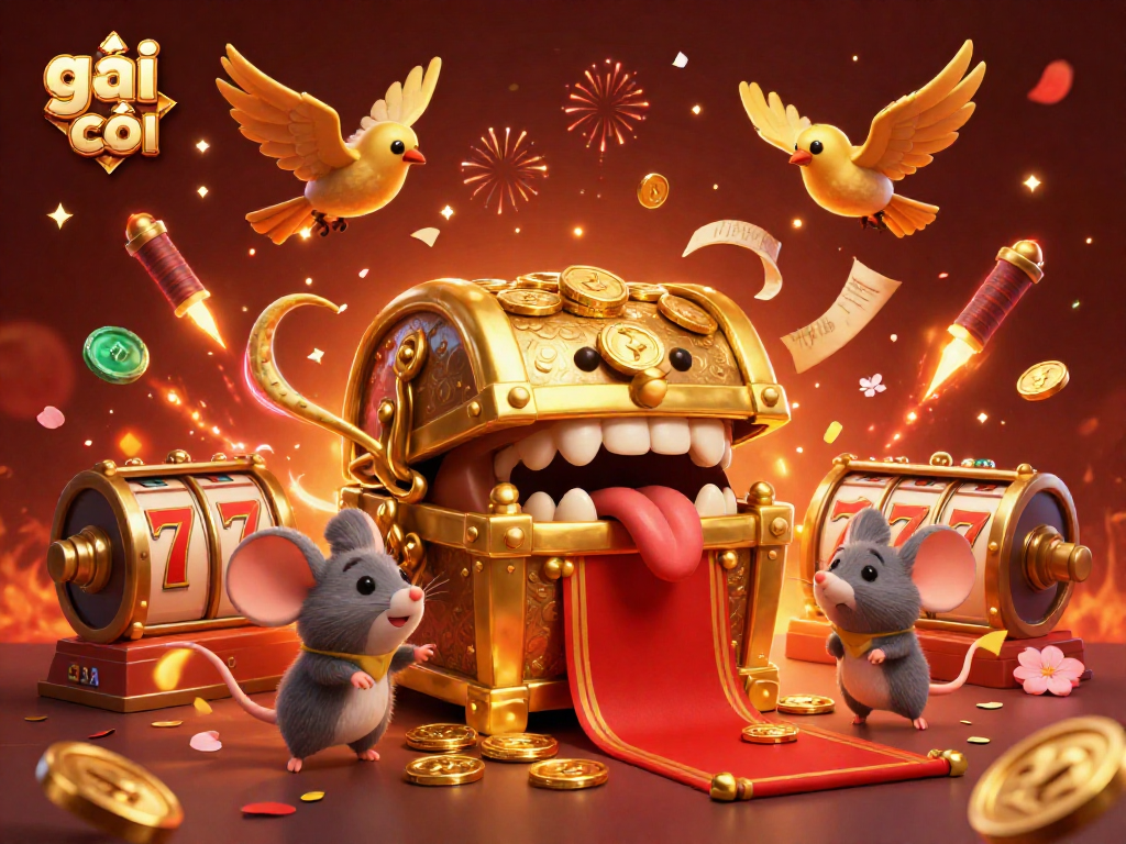 Engage with the enticing world of gái gọi in this vibrant, festive casino scene.