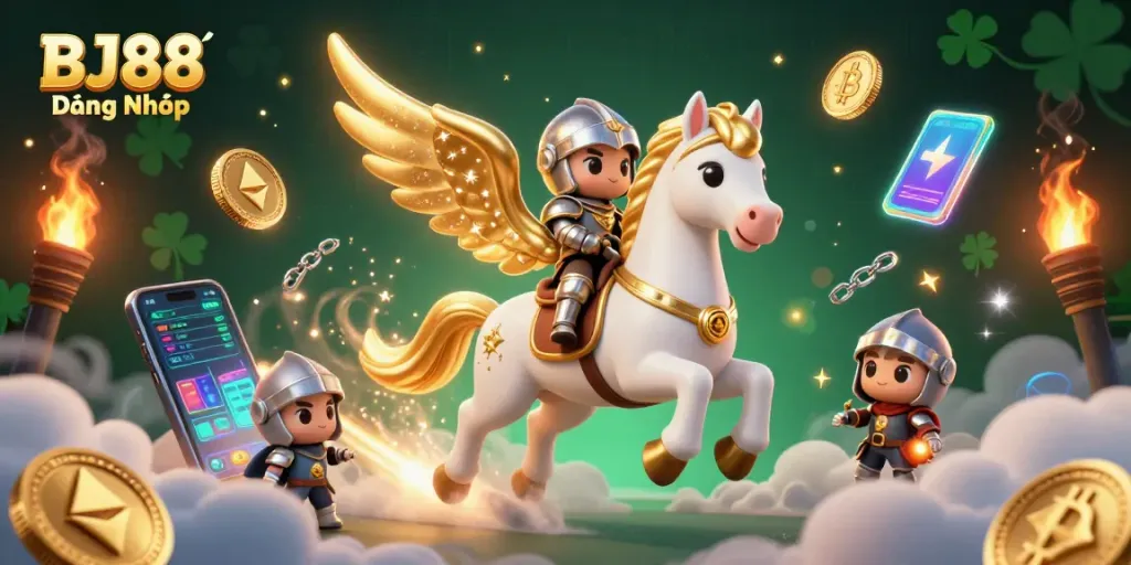 Experience seamless gameplay with BJ88 Đăng Nhập in a vibrant 3D casino world.